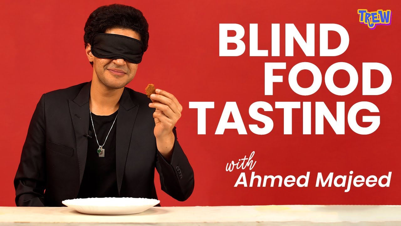 Ahmed Majeed Tries To Guess Your Favourite Childhood Snacks | Blind Food Tasting | TREW