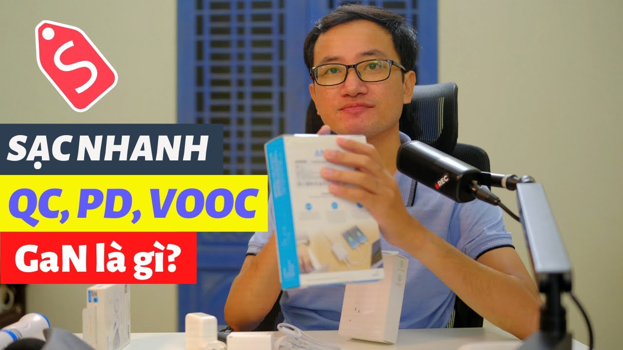 Củ sạc GaN, bộ sạc nhanh QC PD là gì? #sieusale
