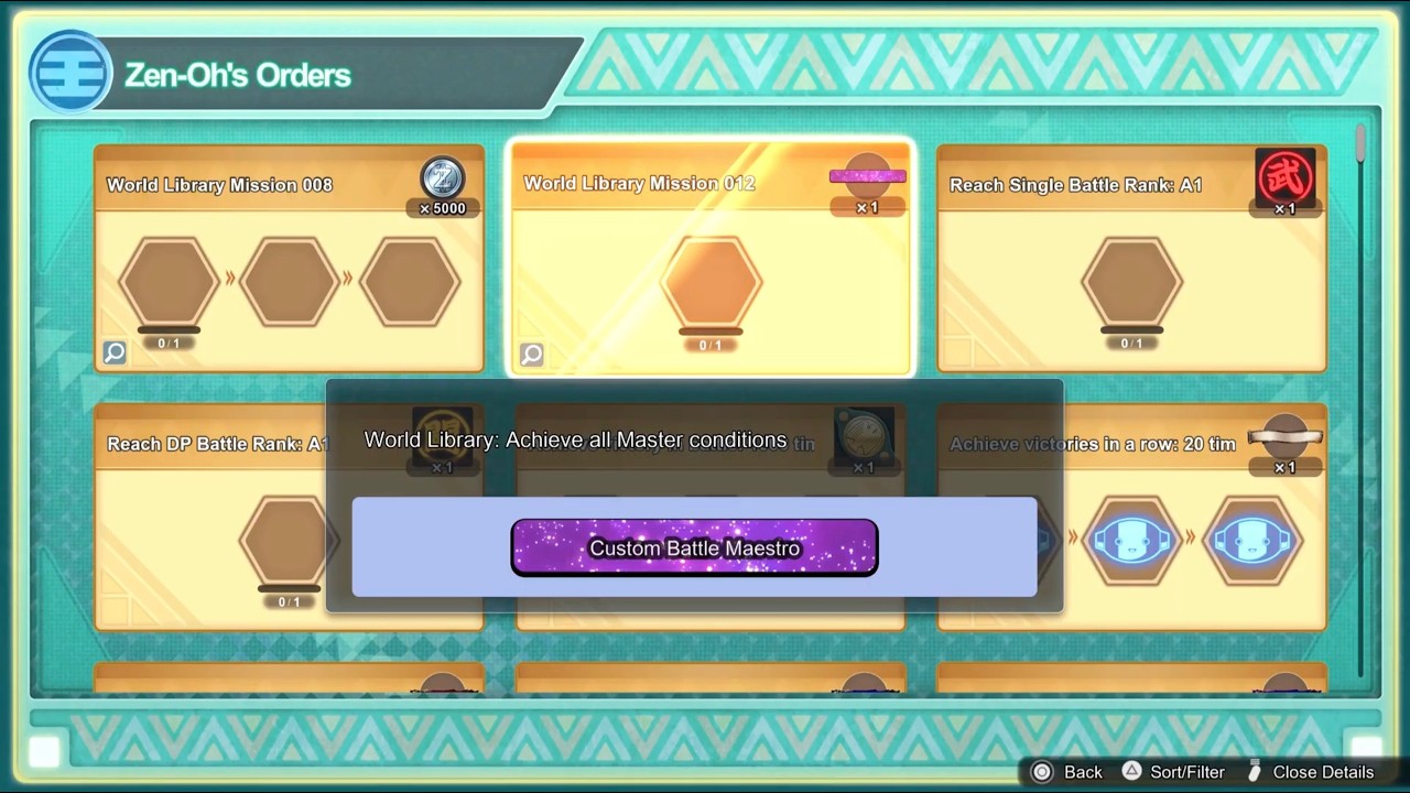DRAGON BALL: Sparking! ZERO Update, Zen-Oh's Orders Details
