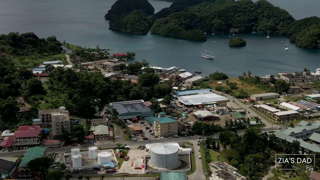 Palau Malakal Island Dji Mavic Air 2 Drone Footage