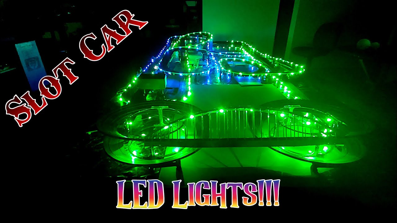 Slot Car Race Track LED Lights Lighting Tyco Auto World AFX HO Custom