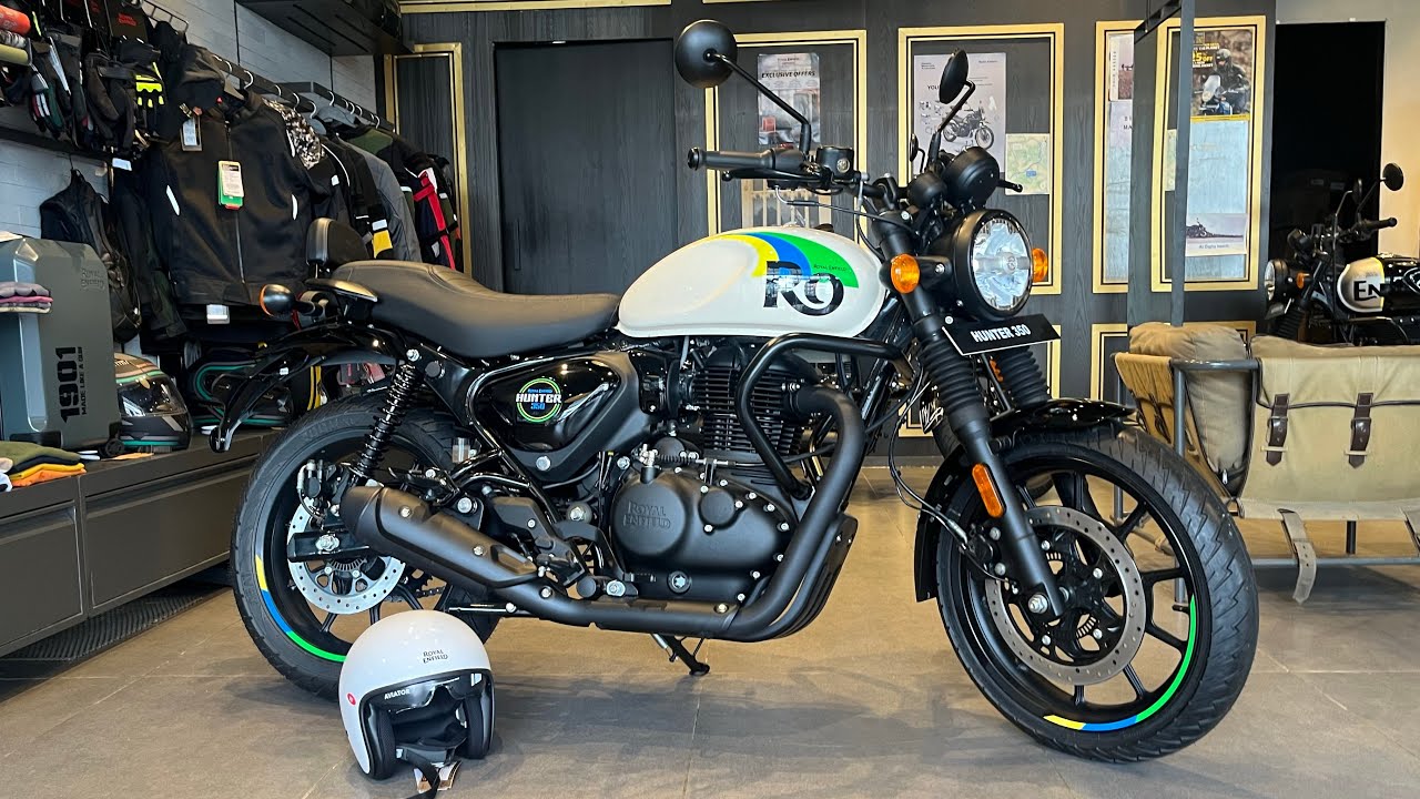 2025 New Updated✅ Hunter 350 New Model Rio White All Detailed Review Price Mileage Features..