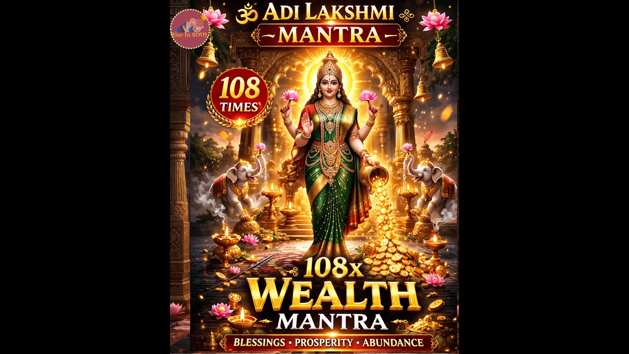 Adi Lakshmi Mantra 108 Times 💰 Powerful Wealth & Prosperity Chant