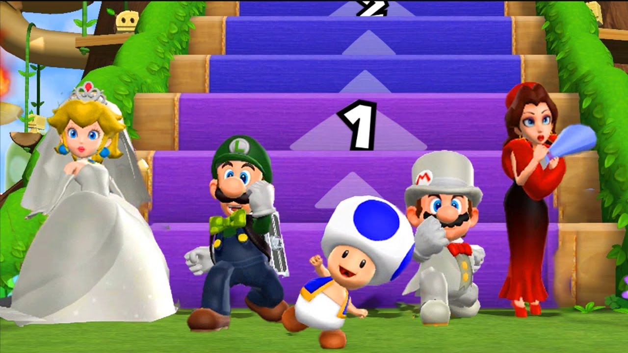 【マリオパーティ9】かちぬきバトルピーチVsルイージVsマリオ Vsマリオ(CPU最強 たつじん)