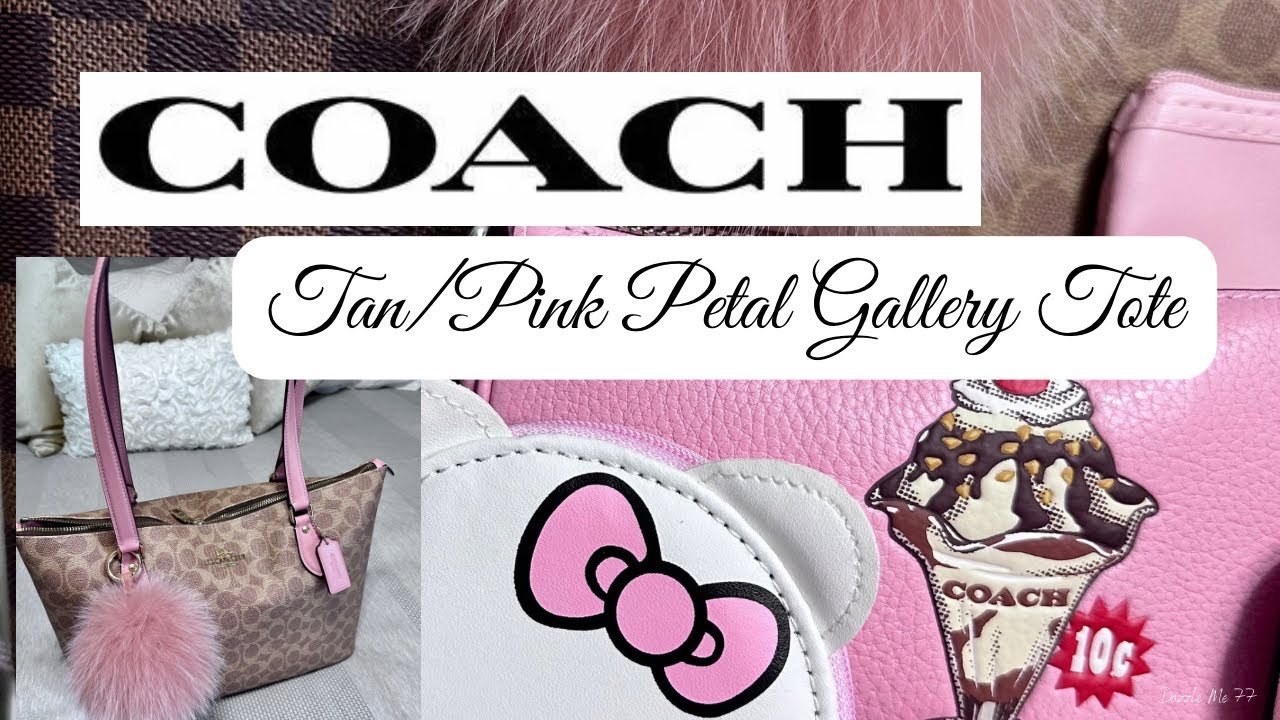 What’s in my bag? Tan/Pink Petal Gallery Tote🤎💕