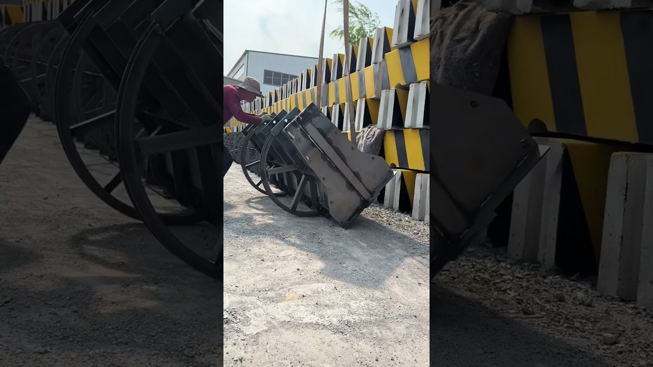 Highway Traffic Control Cement Barrier Making Process - Good tools and machinery make work easy
