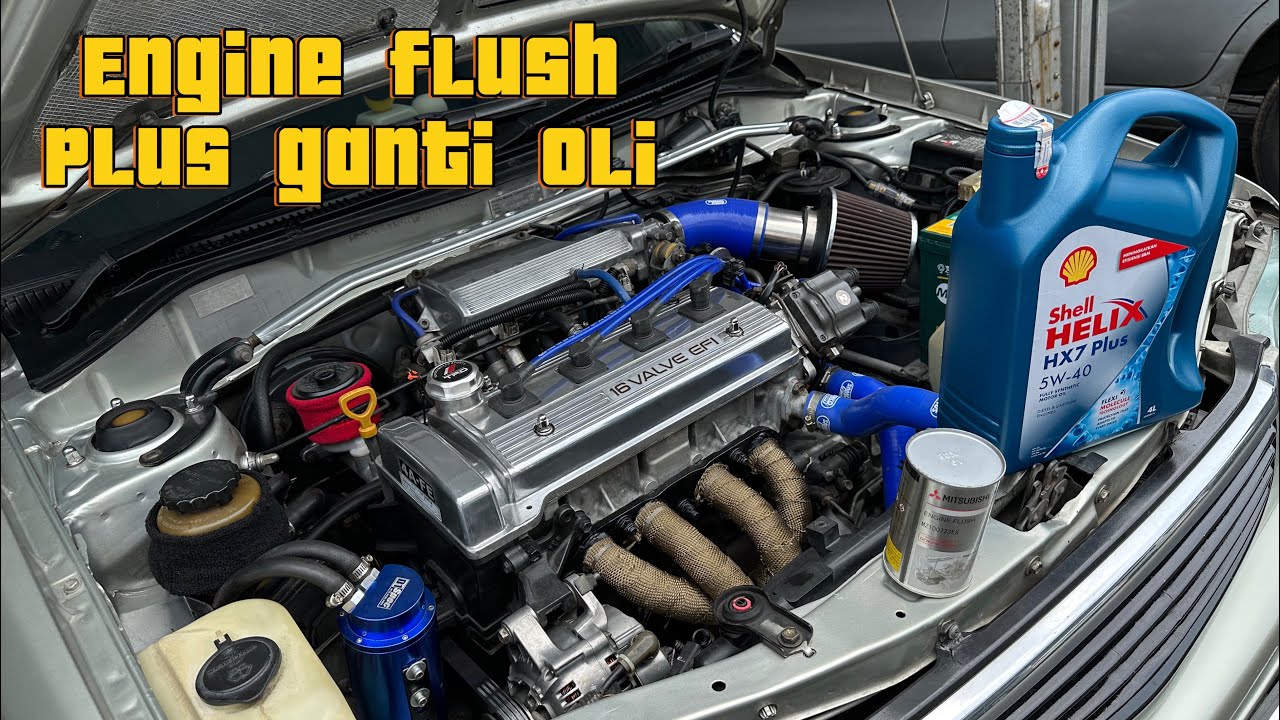 Toyota soluna silvero engine flush+ganti oli+filter oli, uda 8 bulan blom ganti