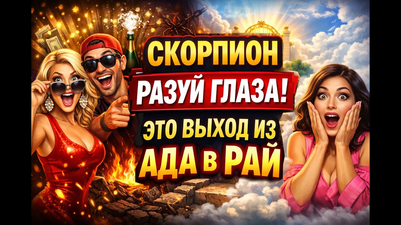 СКОРПИОН СРОЧНО💥ВОЗВРАТ ДЕНЕГ СВОБОДЫ ЛЮБВИ. ЗАБУДЬ НЕУДАЧИ ВРАГОВ НЕВЕЗЕНИЕ НАВСЕГДА