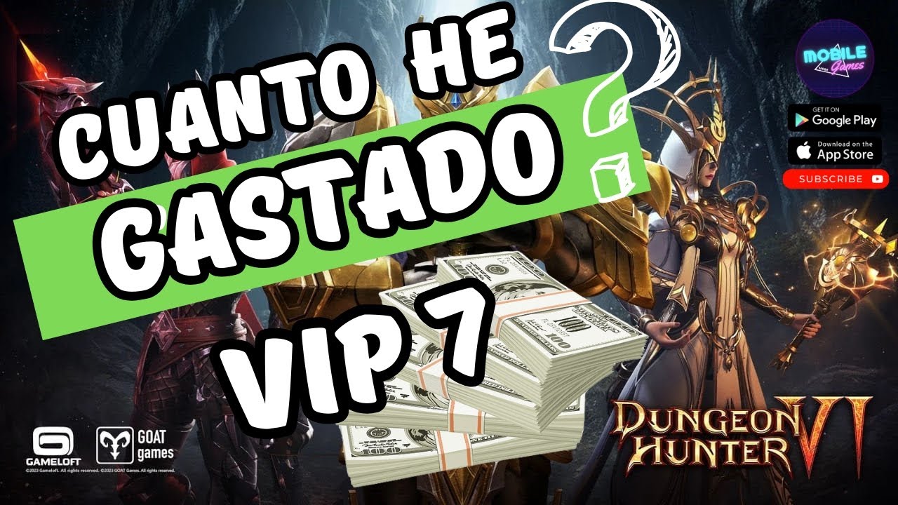Cuanto DINERO 💵 he Gastado en Dungeon Hunter 6? Todo en Detalle 🤯