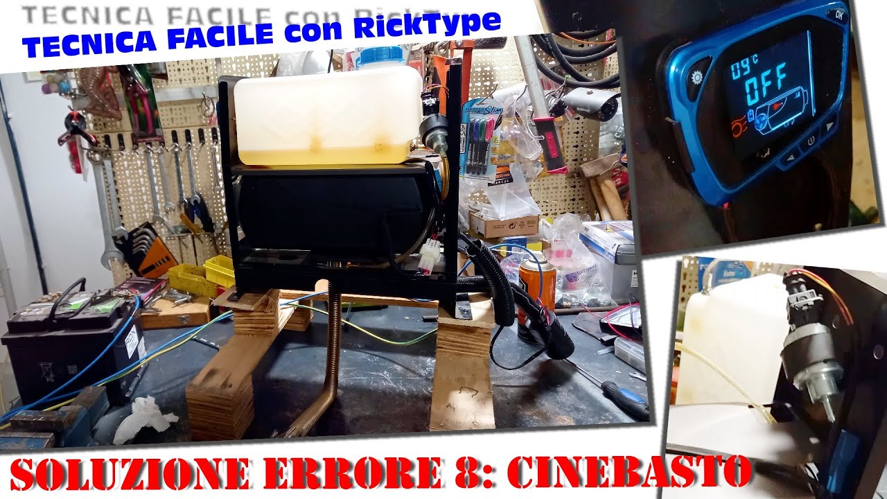 Cinebasto VEVOR con Errore 8: come ho risolto a costo zero
