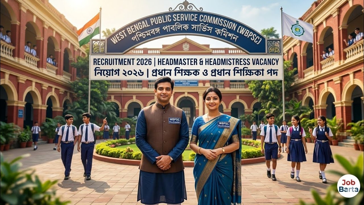 WBPSC Headmaster Recruitment 2026 | Great news! West Bengal Government School Teacher Recruitment...