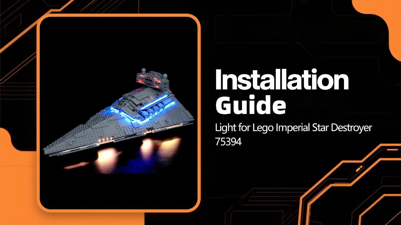 Light Kit For LEGO 75394 Imperial Star Destroyer Video Installation Guide