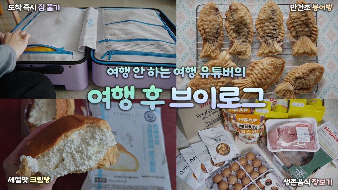 vlog + er｜여행 돌아온 날, 짐 정리하고 바로 헬스장 가는 이상한 사람의 브이로그｜홈플러스 안녕, 댄꼼마 랜덤박스, 세계술자랑대회, 반백수 일상｜브이로그 하는사람er