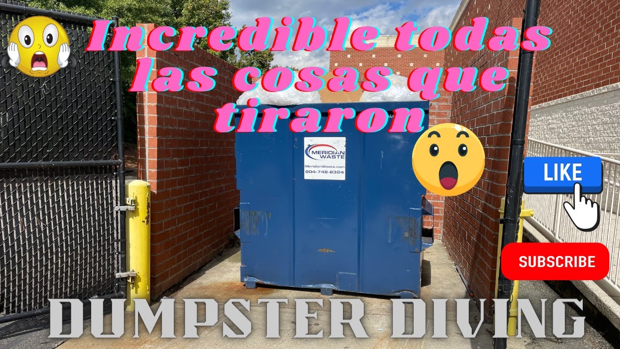♻️😳increíble todas las cosas que tiraron ‼️😯Dumpster Diving♻️🇺🇲