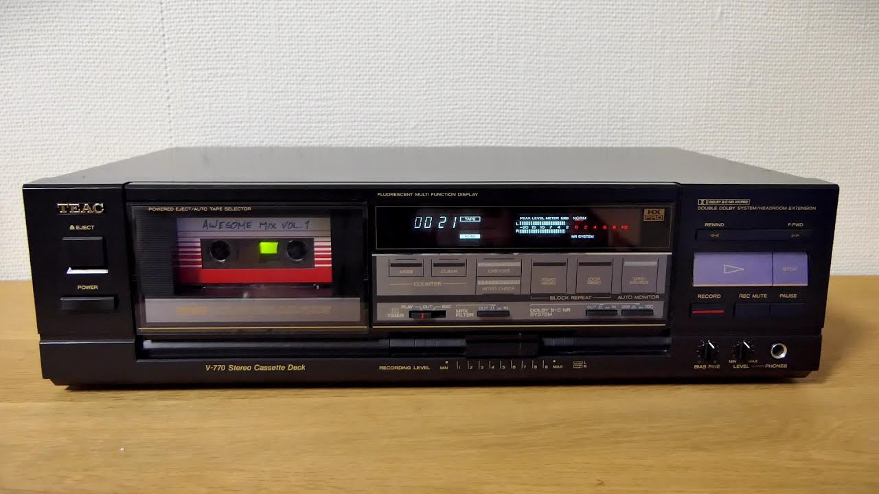 Teac V770 Stereo Cassette Deck - Vintage HiFi