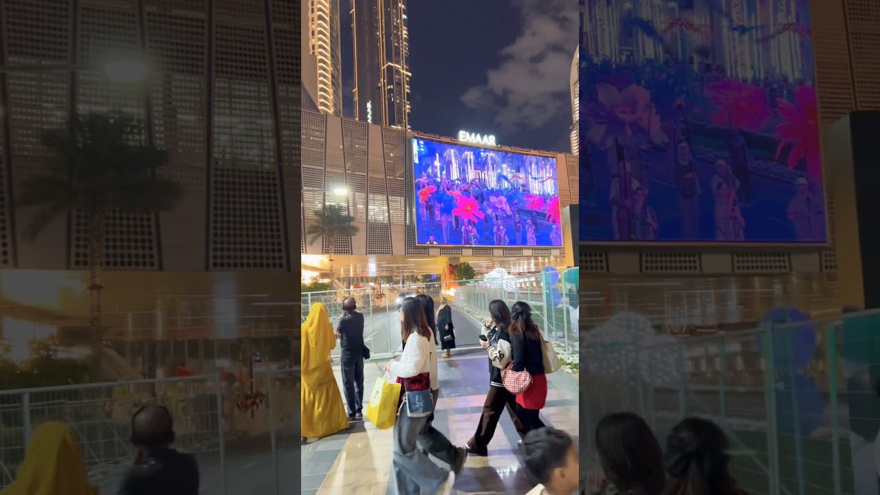 Live Dubai Walk | Burj Khalifa & Mall NightView 4K