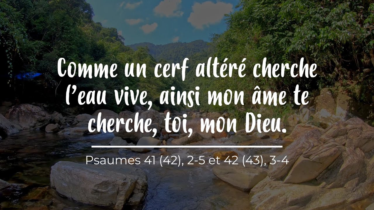 Comme un cerf altéré cherche l’eau vive - partition Psaume 41 (Veillée pascale) samedi 4 avril 2026