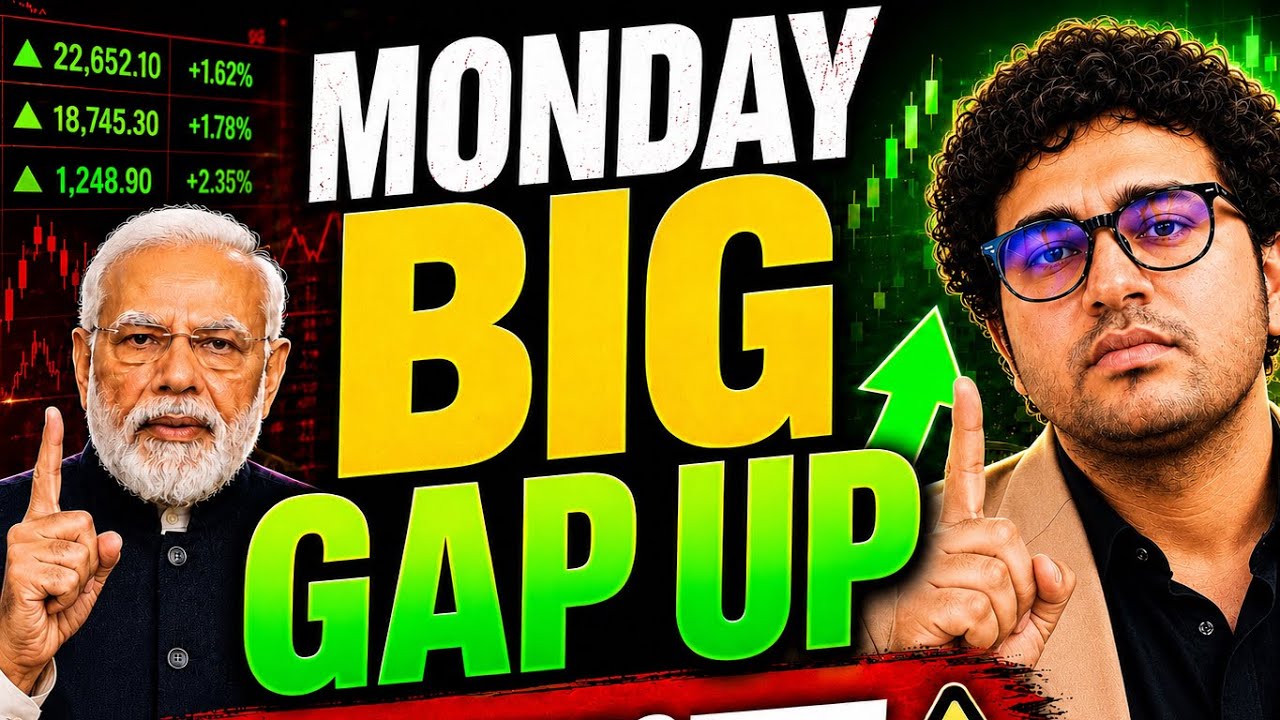 MONDAY BIG GAP UP 😱( इस REASON से )|Nifty BankNifty Sensex Tomorrow Prediction 27 July Monday . 