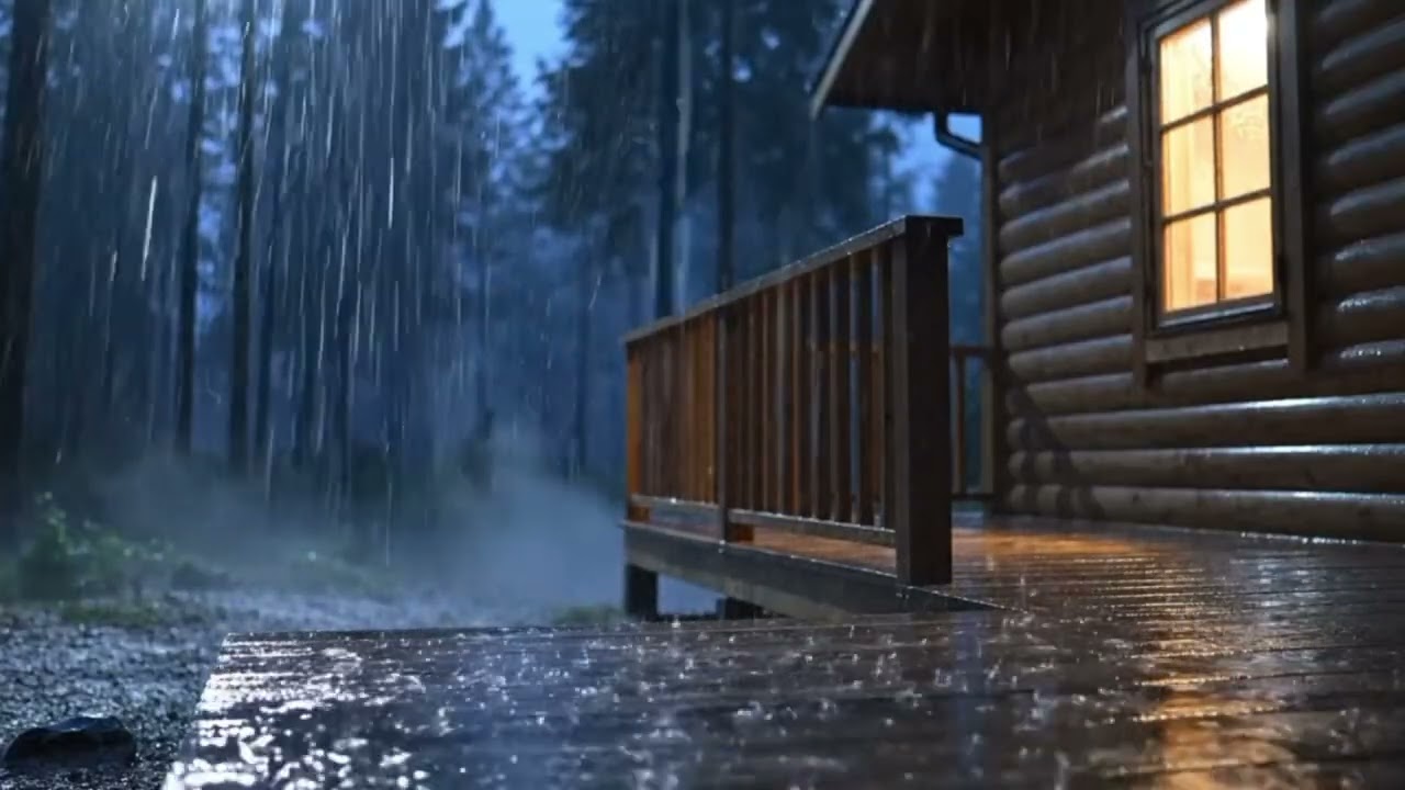 No ads | Relaxing Rain Sounds for Sleep 2 Hours | Natural White Noise for Insomnia
