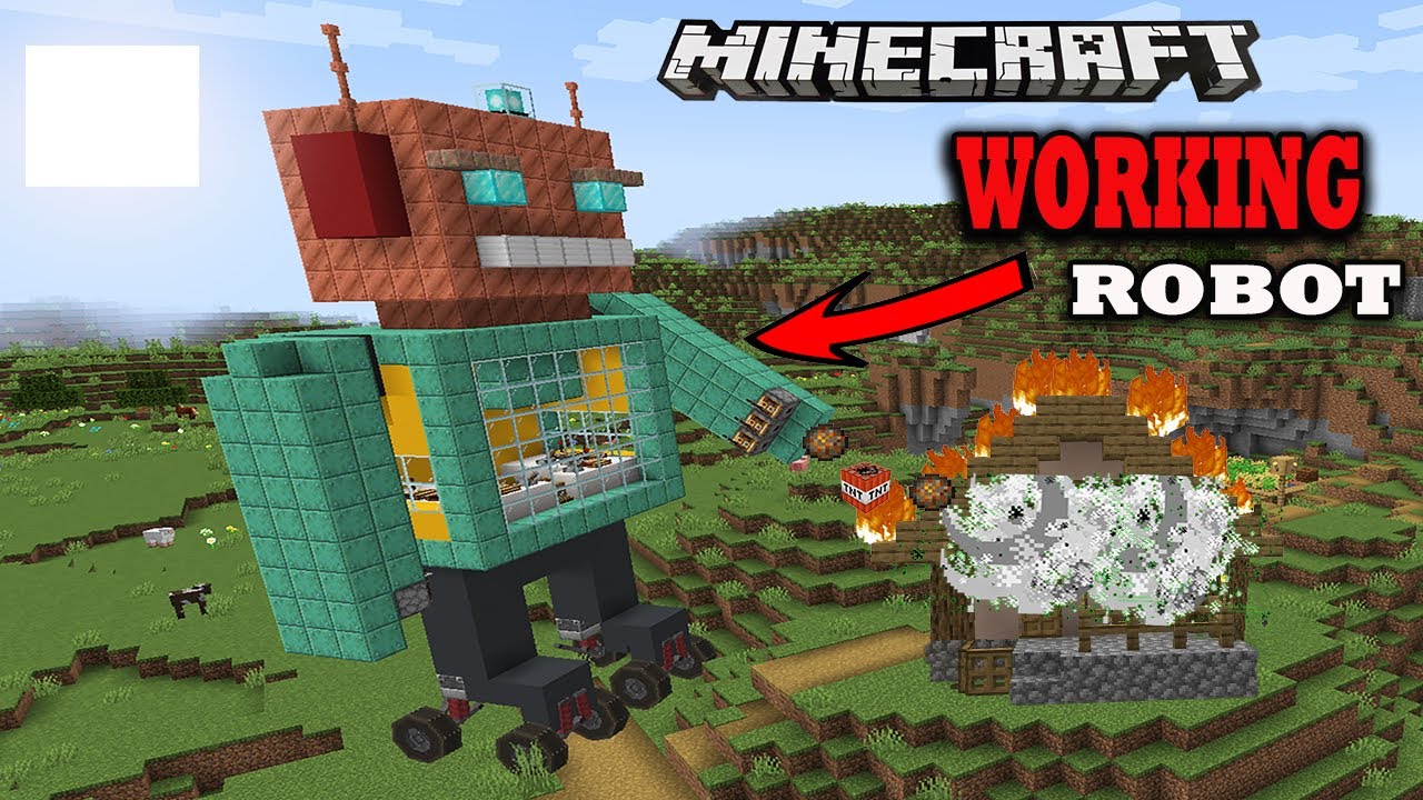 Building a FUNCTIONAL Robot in Minecraft! 🤖