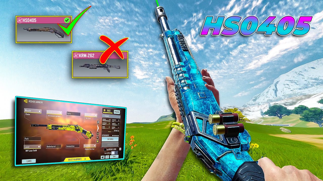 THAT'S WHY HS0405 BETTER THAN KRM-262 | 30 KILLS USING 1-SHOT HS0405 GUNSMITH 