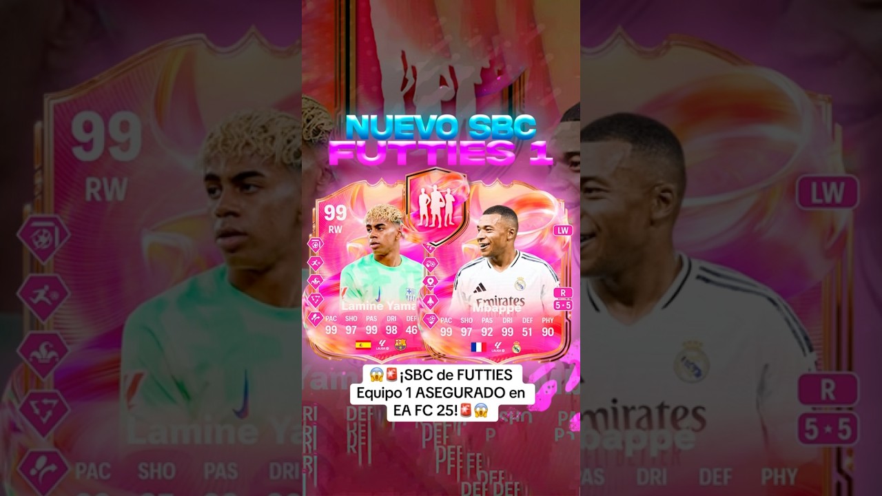 😱🚨&iexcl;SBC de FUTTIES Equipo 1 ASEGURADO en EA FC 25!🚨😱