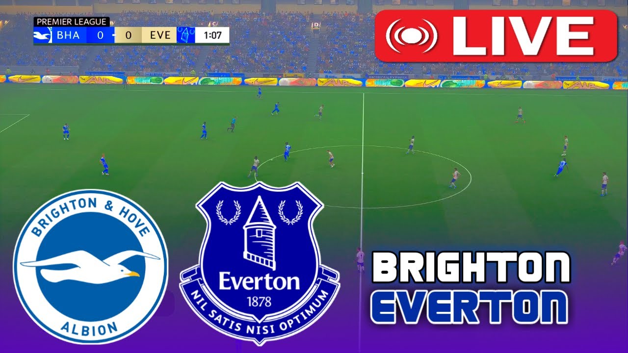 🔴LIVE : Brighton vs Everton | Premier League 2025/26 | Football Match Simulation | PES 21