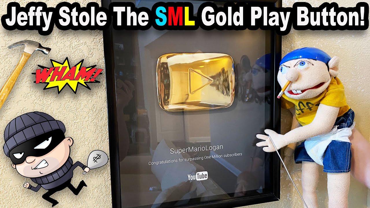 Jeffy STOLE The SML Gold Play Button!!! *BTS*