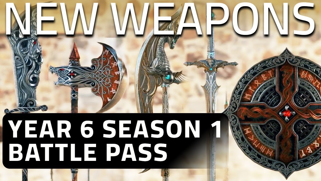 For Honor New Battle Pass Weapons, Finisher and Effects | Year 6 Season 1 Golden Age