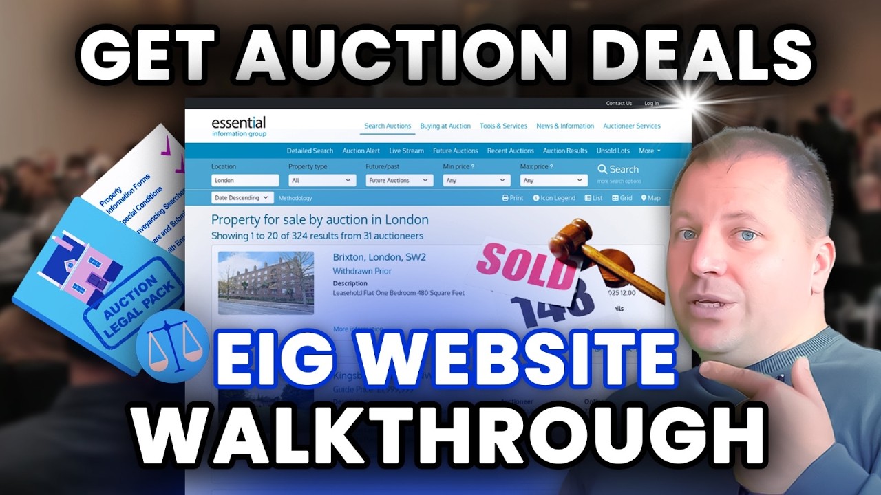 How to Get Auction Deals | Watch Before Bidding! | EIG Property Auctions Website Walkthrough!