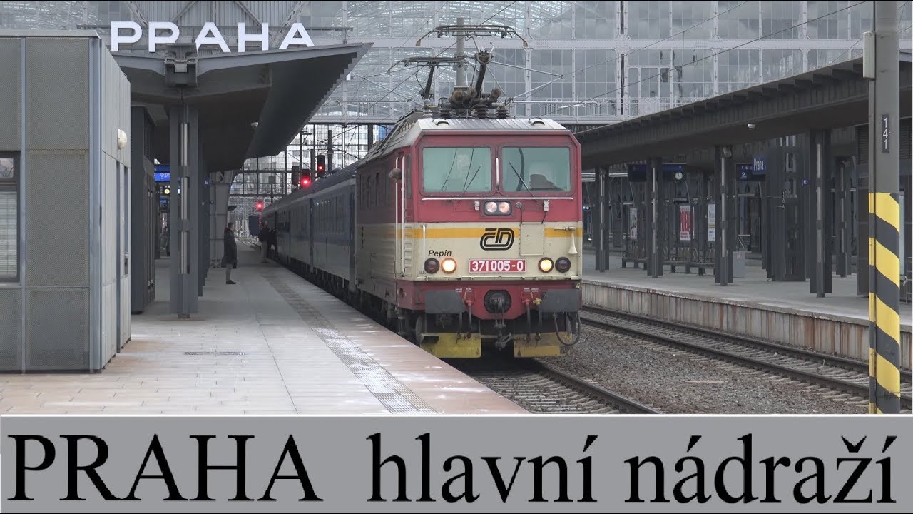 Vlaky - Praha hlavní nádraží [12.12.2017] 2.díl 4K