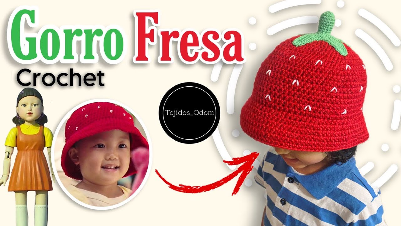 Gorro De FRESA 🍓| El juego Del Calamar 2 (CROCHET) @El Tejedor De Confianza