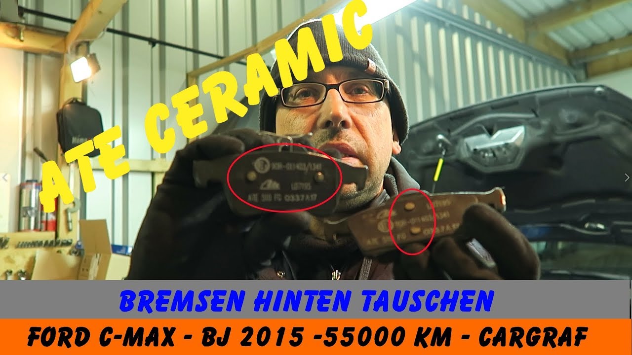 ATE CERAMIC - Ford C-MAX - BJ 2015 - Bremsklötze und Scheiben hinten tauschen - Staubfrei?