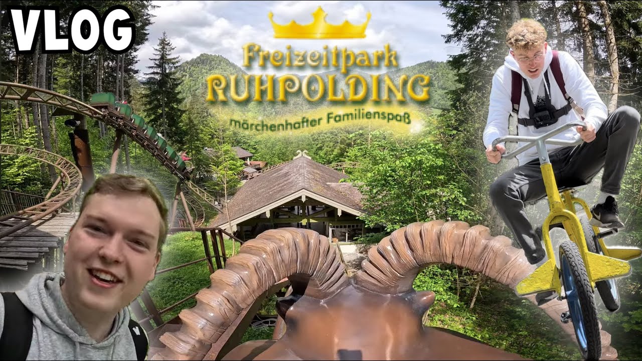 Steil, witzig und eine rasante Familienachterbahn! Freizeitpark Ruhpolding | Vlog 