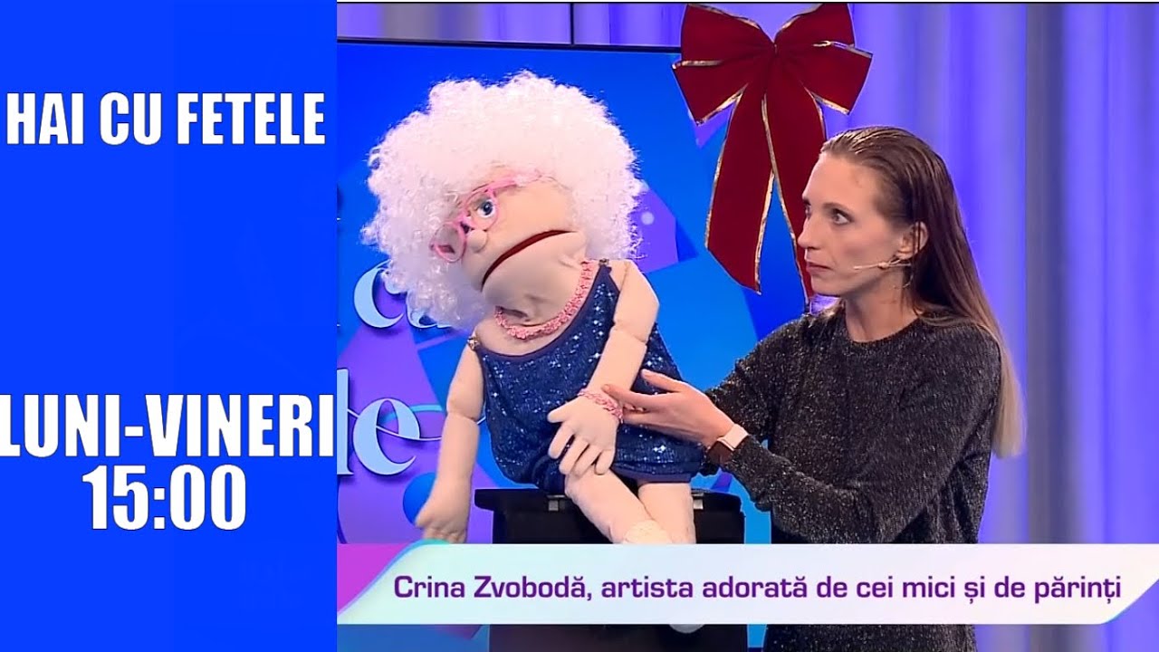 CRINA ZVOBODĂ, CUNOSCUTUL VENTRILOC, FACE SPECTACOL ÎN PLATOU  CU BUNICUȚA SEXY