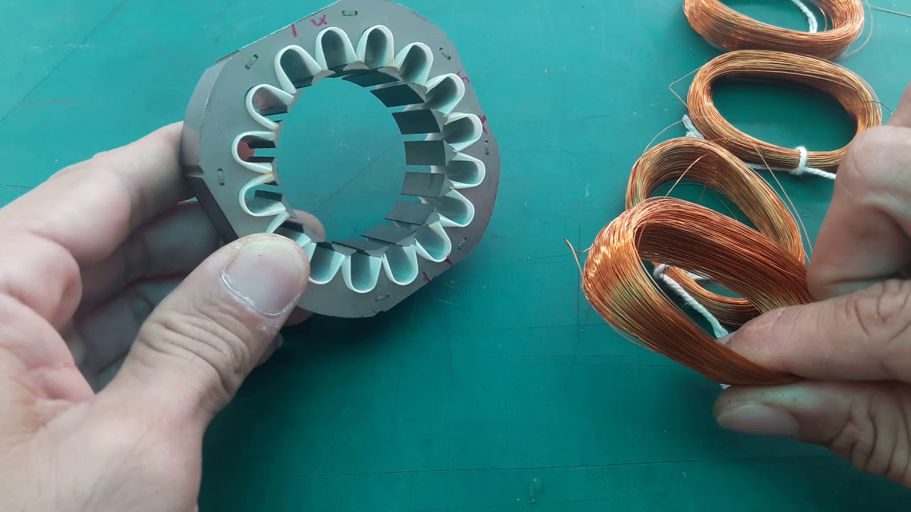 Ep-5 การใส่ขดลวด Run มอเตอร์พัดลม 16
