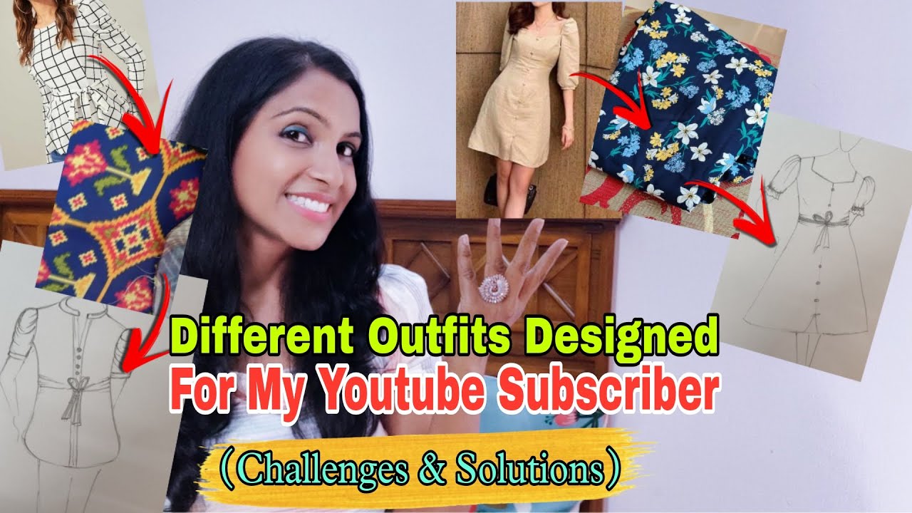 OUTFITS Designed For MY YOUTUBE Subscriber | Outfits Design From Scratch For CLIENT | DRESS | KURTI