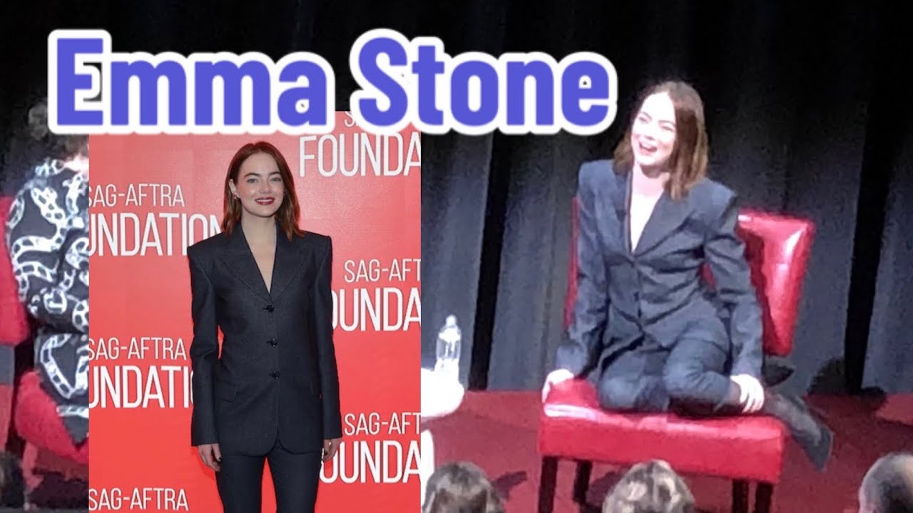 EMMA STONE in New York speaking her Hollywood acting career & her evolution in the industry