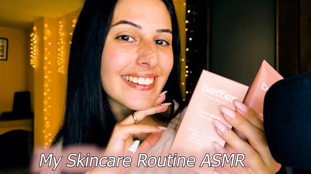 Моята рутина за красива и здрава кожа🧖‍♀️ Асмр на Български •Tapping, traicing• Skincare routine🫶