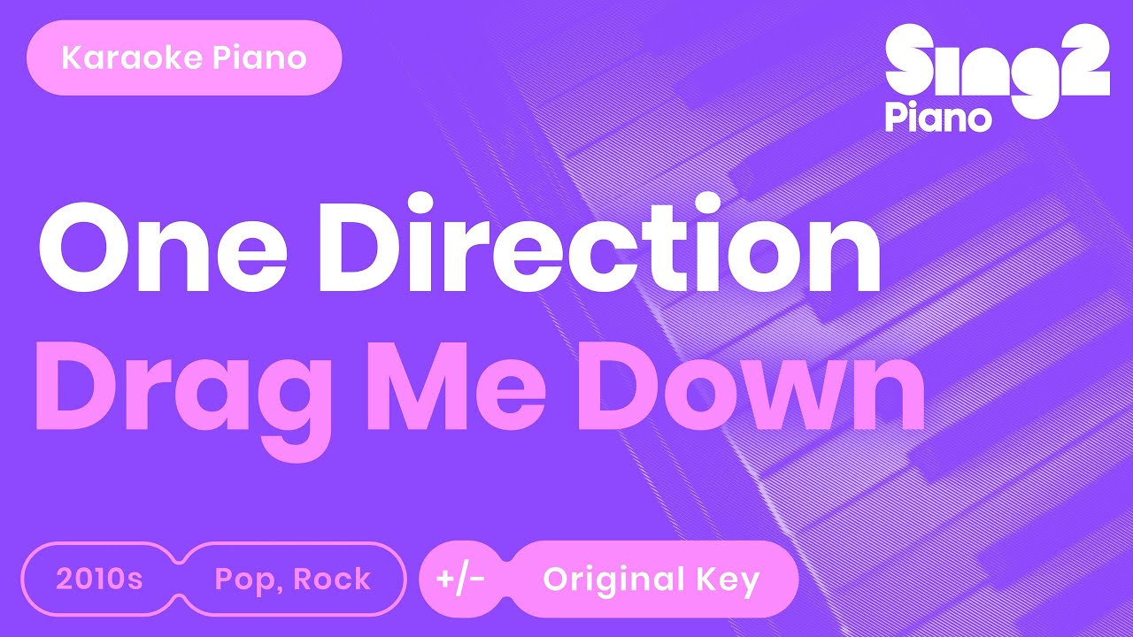 One Direction - Drag Me Down (Karaoke Piano)