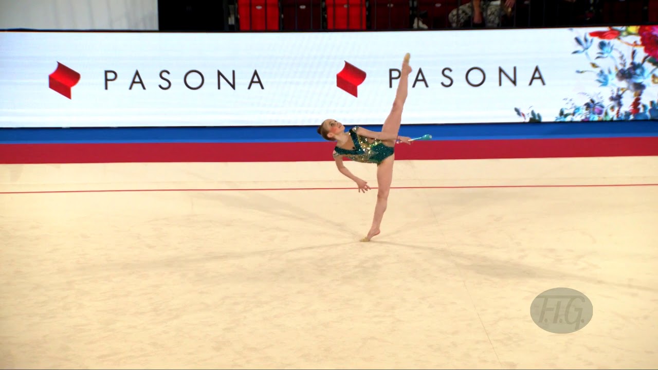 NIKOLOVA Stliana (BUL) - 2019 Rhythmic Junior Worlds, Moscow (RUS) - Qualifications Clubs