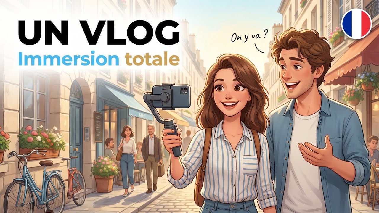 Apprends Le Français Avec Un Vlog | Ma Journée En Immersion Totale | Écoute Et Répète 🇫🇷🎥