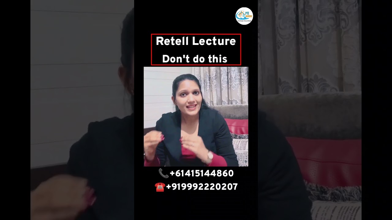 Pte : retell lecture magic tips | PTE UNIVERSE...