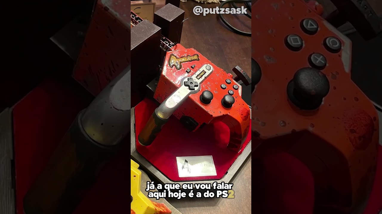 o controle de PS2 FEITO pra jogar RESIDENT EVIL 4 
