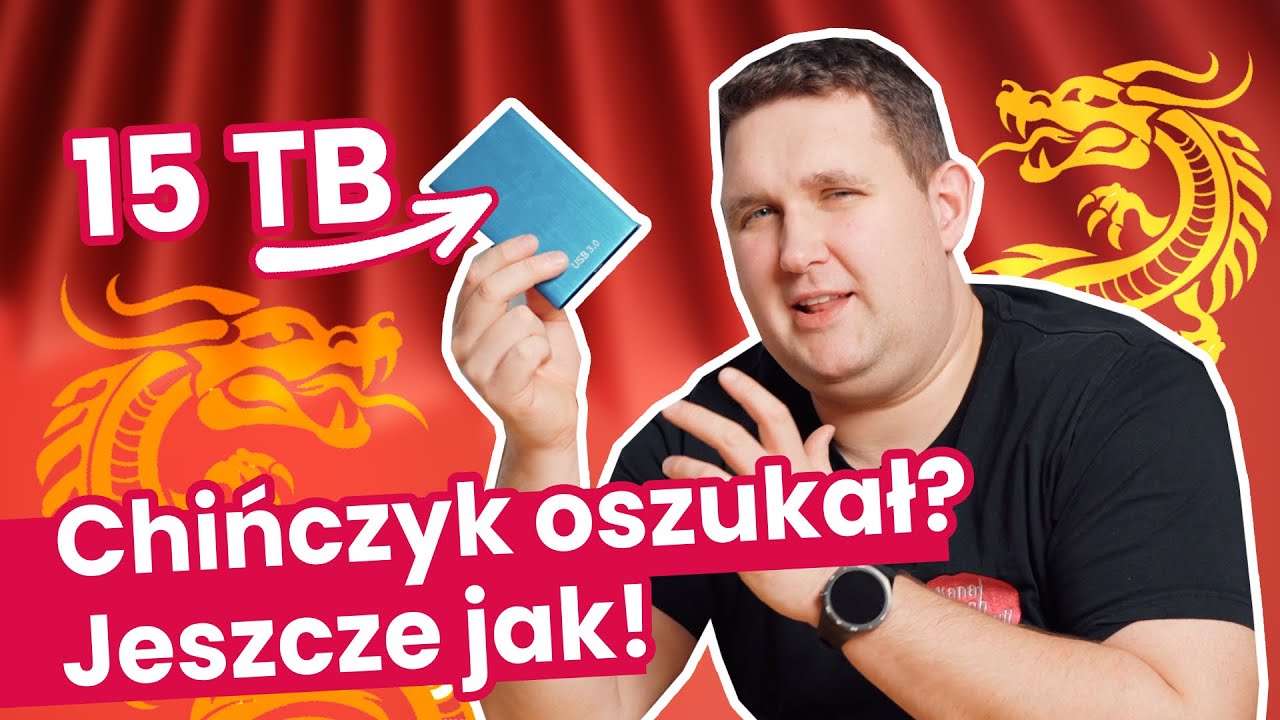 Oszukańczy chiński dysk 15 TB (15 000 GB) xD