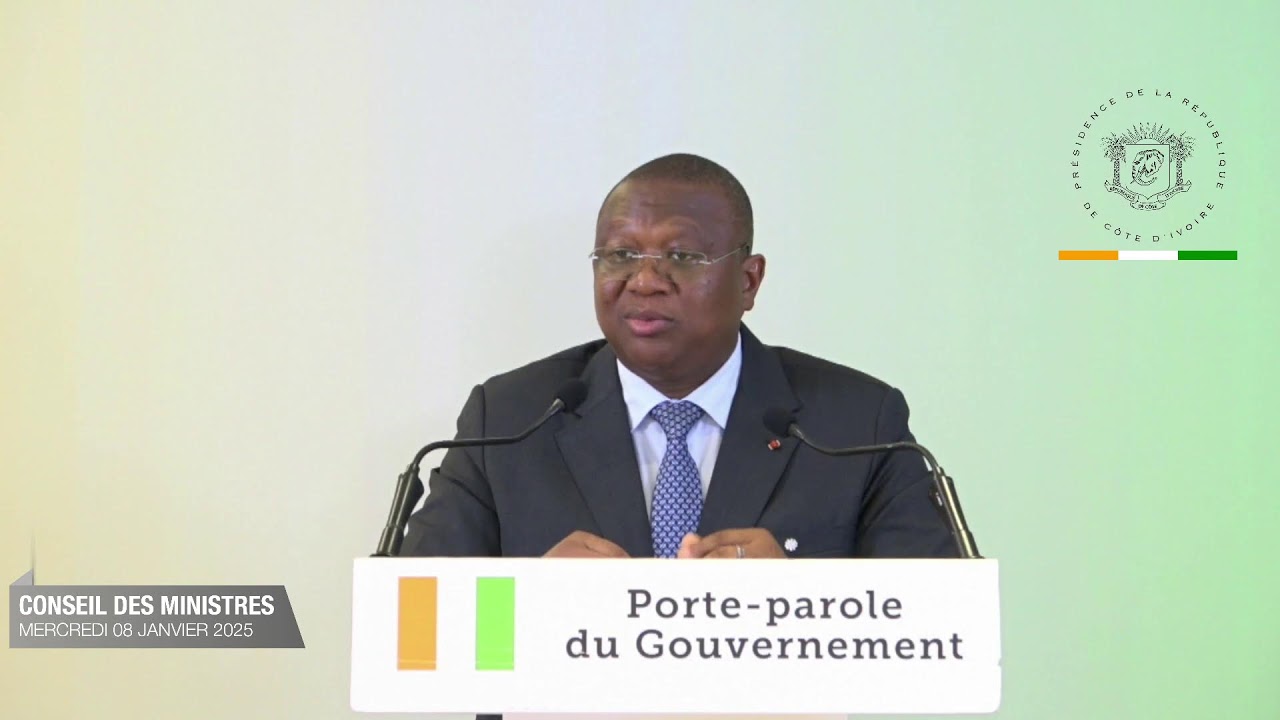 EN DIRECT |  Compte-rendu du Conseil des Ministres de ce mercredi 08 janvier 2025