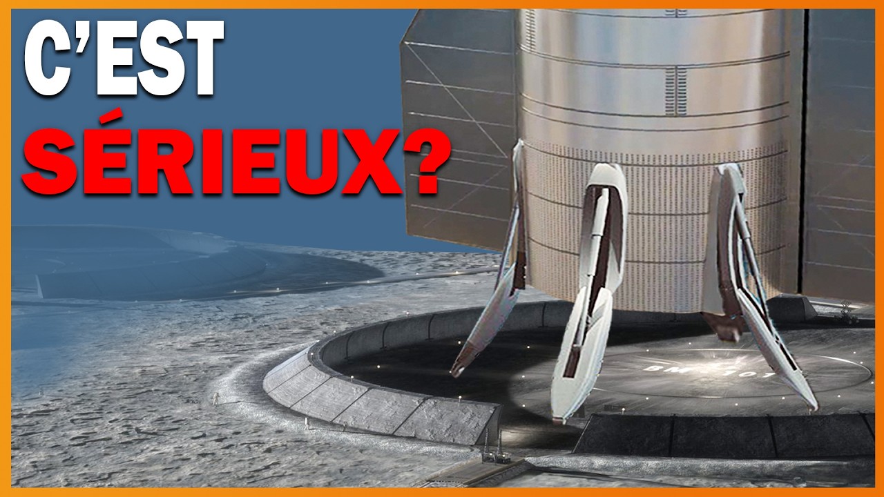 Компания SpaceX представила блестящее решение для посадки Starship на Луну — без переворота!