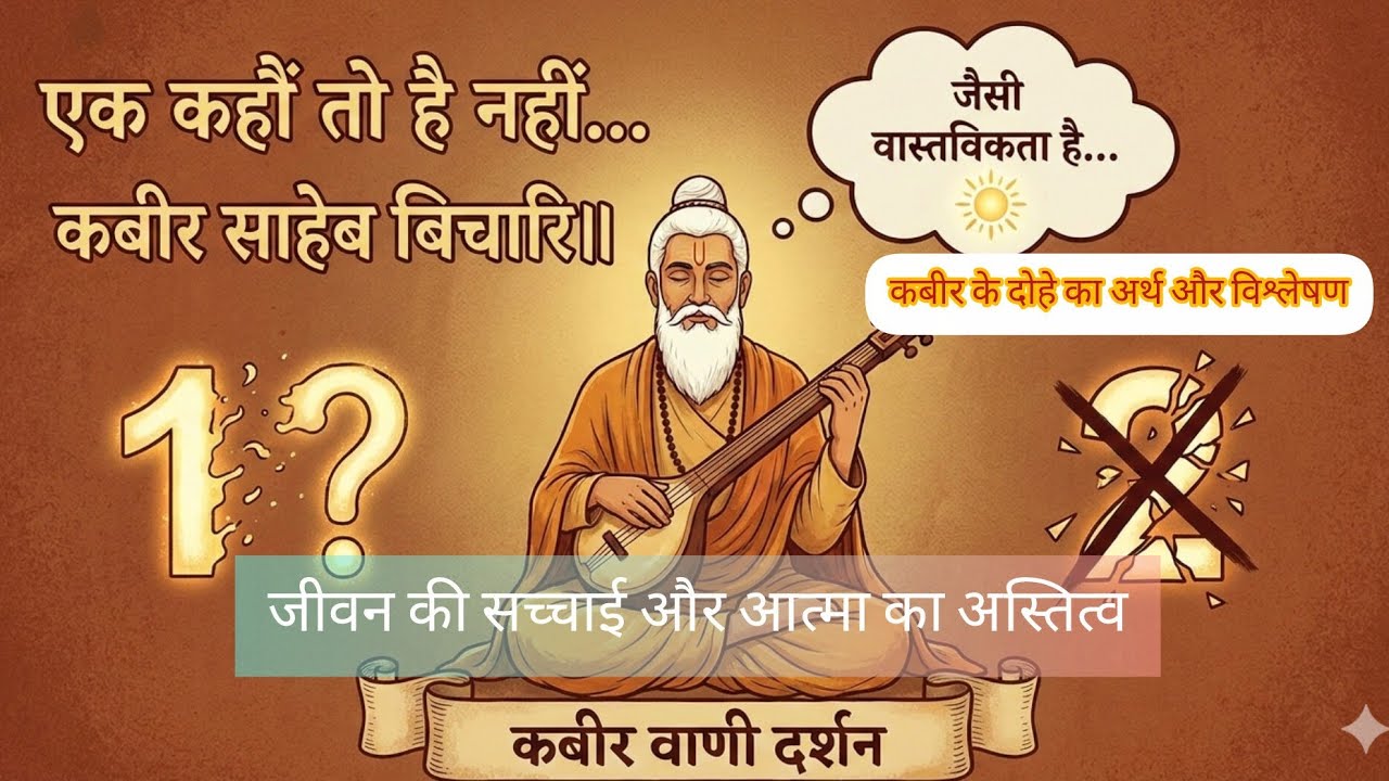 कबीर के दोहे का अर्थ और विश्लेषण | जीवन की सच्चाई और आत्मा का अस्तित्व | 