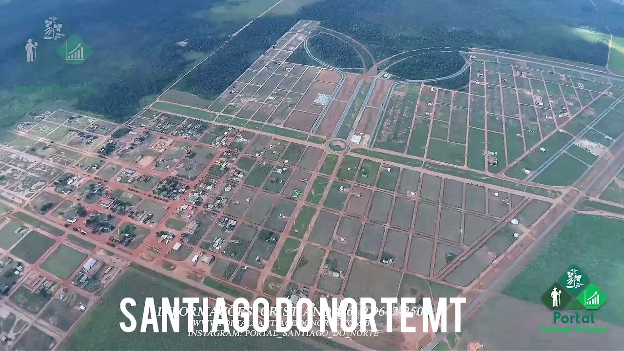 Vista área de "Santiago do Norte" MT