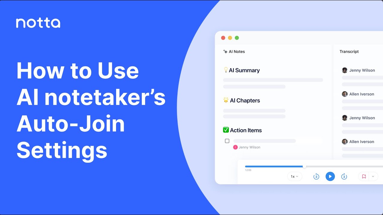 How to Use Notta - AI | Auto-Join Settings